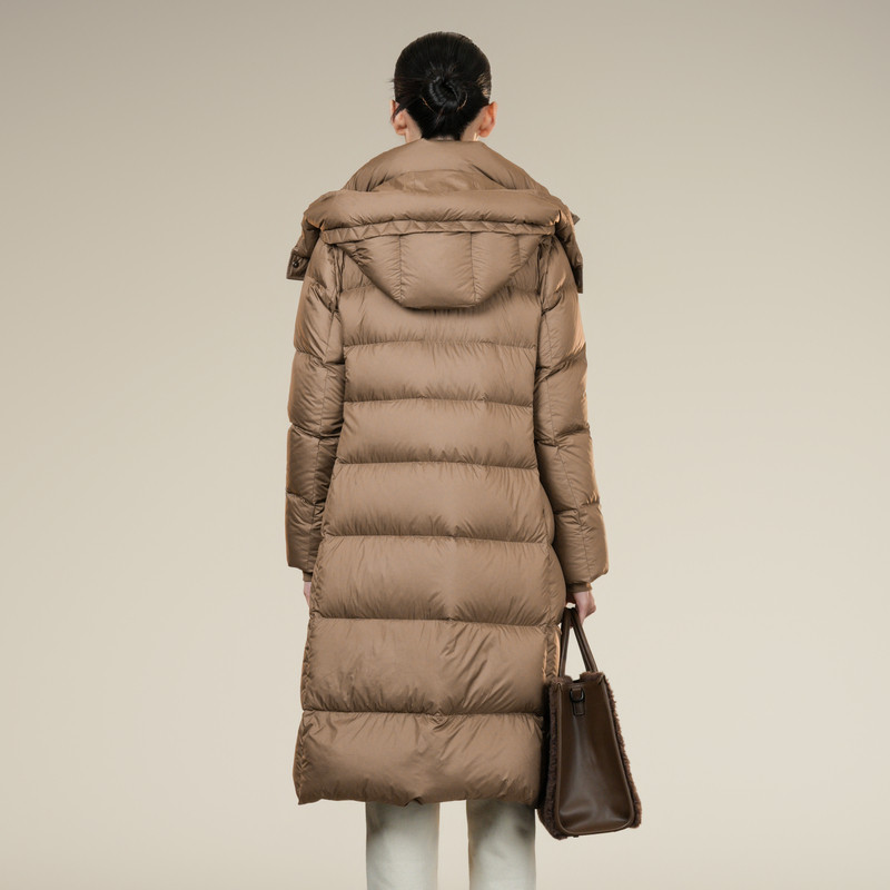 XG/雪歌25年冬季新款休闲宽松百搭连帽羽绒服外套女XK406009A609 - 图2