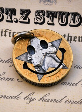 St.Z通用银币镶金银饰手工