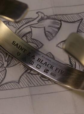 手镯折子925银林赛雕刻男