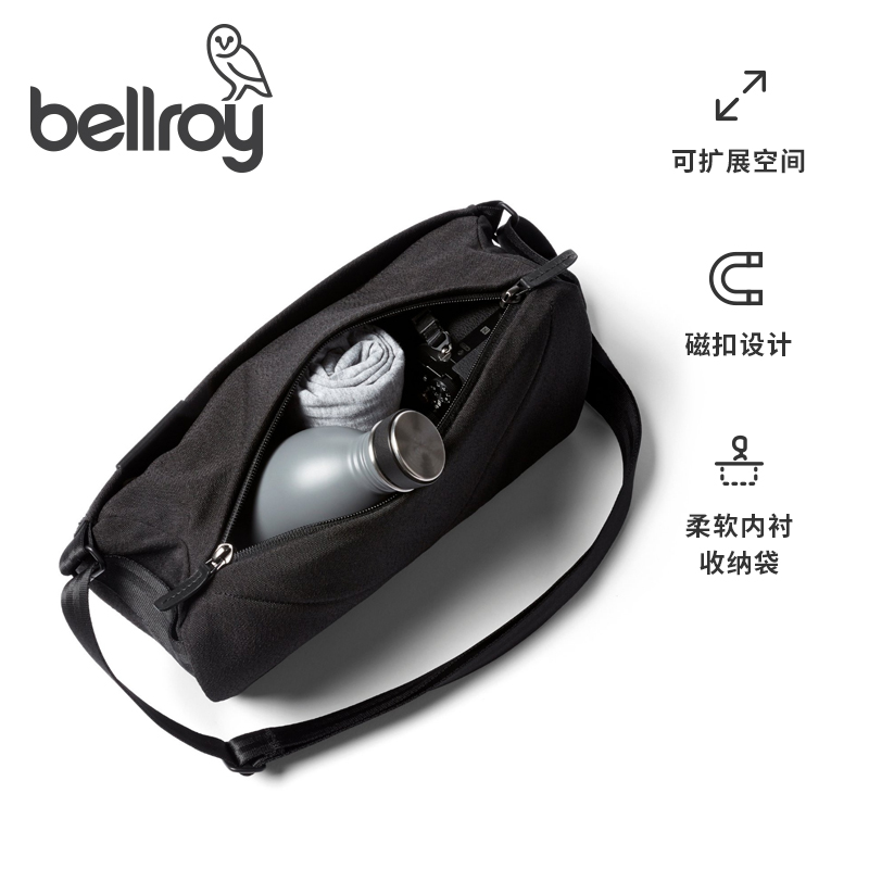 Bellroy澳洲Sling 7L随行包防泼水胸包单肩礼物大容量简约斜挎包 - 图0