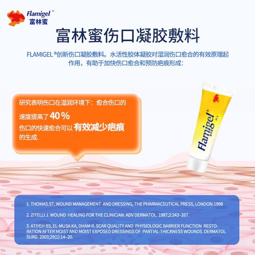 flamigel富林蜜欧洲进口促进多种伤口愈合湿润修复水凝胶敷料QX - 图1