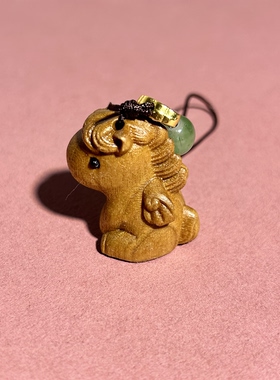 金丝楠木小叶桢楠整料雕刻小马挂件吊坠包挂件钥匙扣手把件文玩