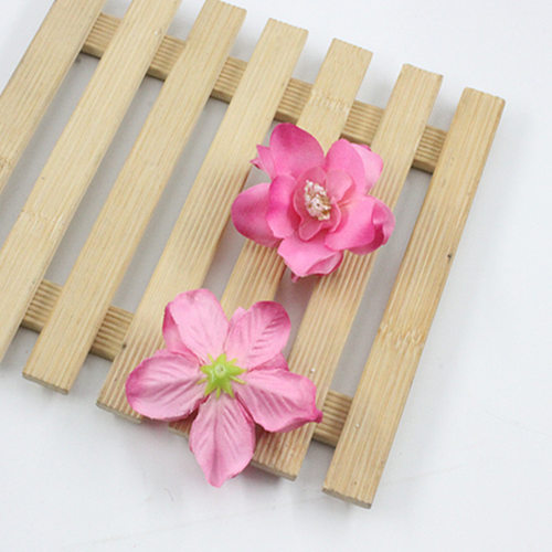 新款DIY仿真花假花兰花 飞燕草小花朵绢花DIY头饰手工艺制作材料 - 图1