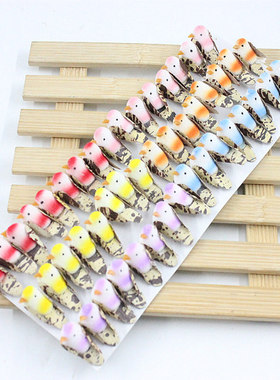 田园迷你小鸟创意仿真桌面萌物