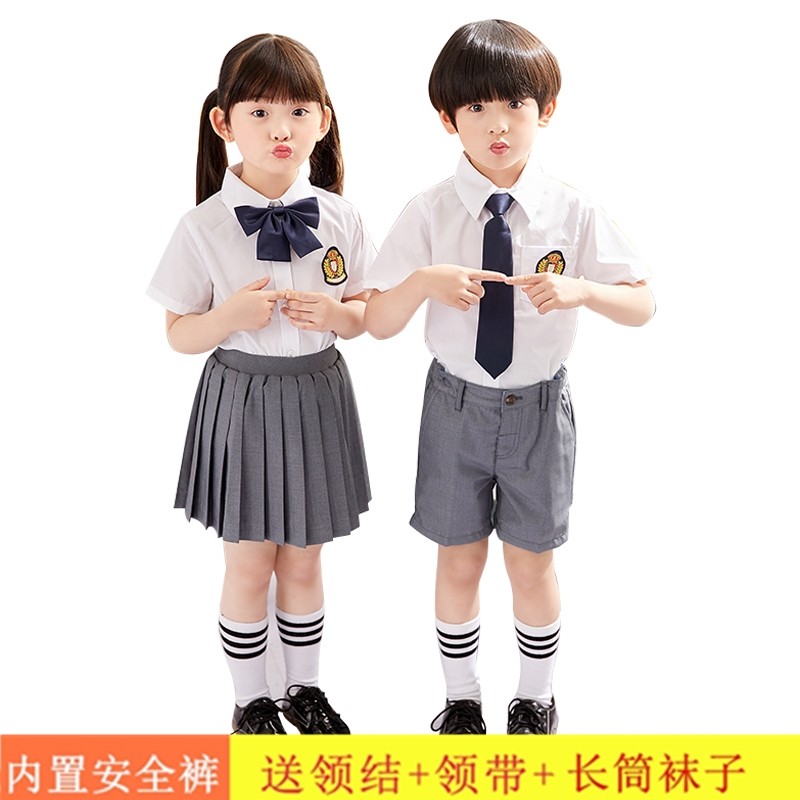 幼儿园园服夏装英伦学院风儿童校服套装小学生班服夏季毕业照服装