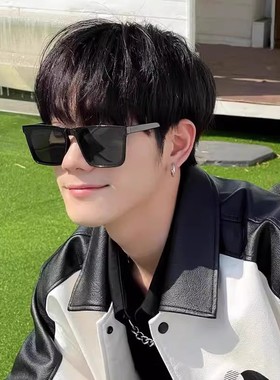 复古潮偏光太阳镜韩版男大框