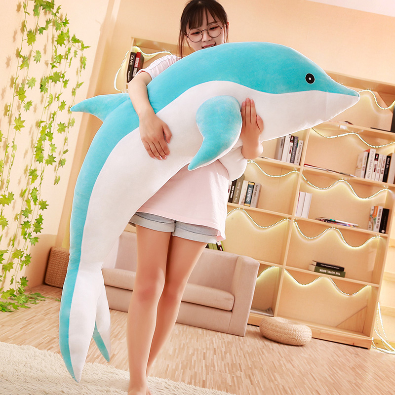 大号可爱情侣海豚公仔抱枕小海豚毛绒玩具布娃娃玩偶儿童女孩女生-图2