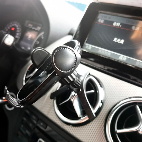 奔驰glk300 A180 B200 SLK260 CLA220圆形出风口车载手机支架充电 - 图1