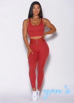 YANS BEAUTY BOMBSHELL SPORTSWEAR Fitness Underwear Long Pants Women Suit Waist Cincer