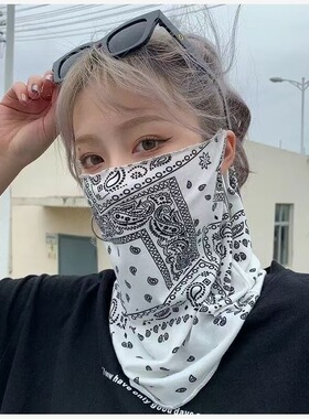 冰丝防晒遮脸面罩夏摩托车面巾