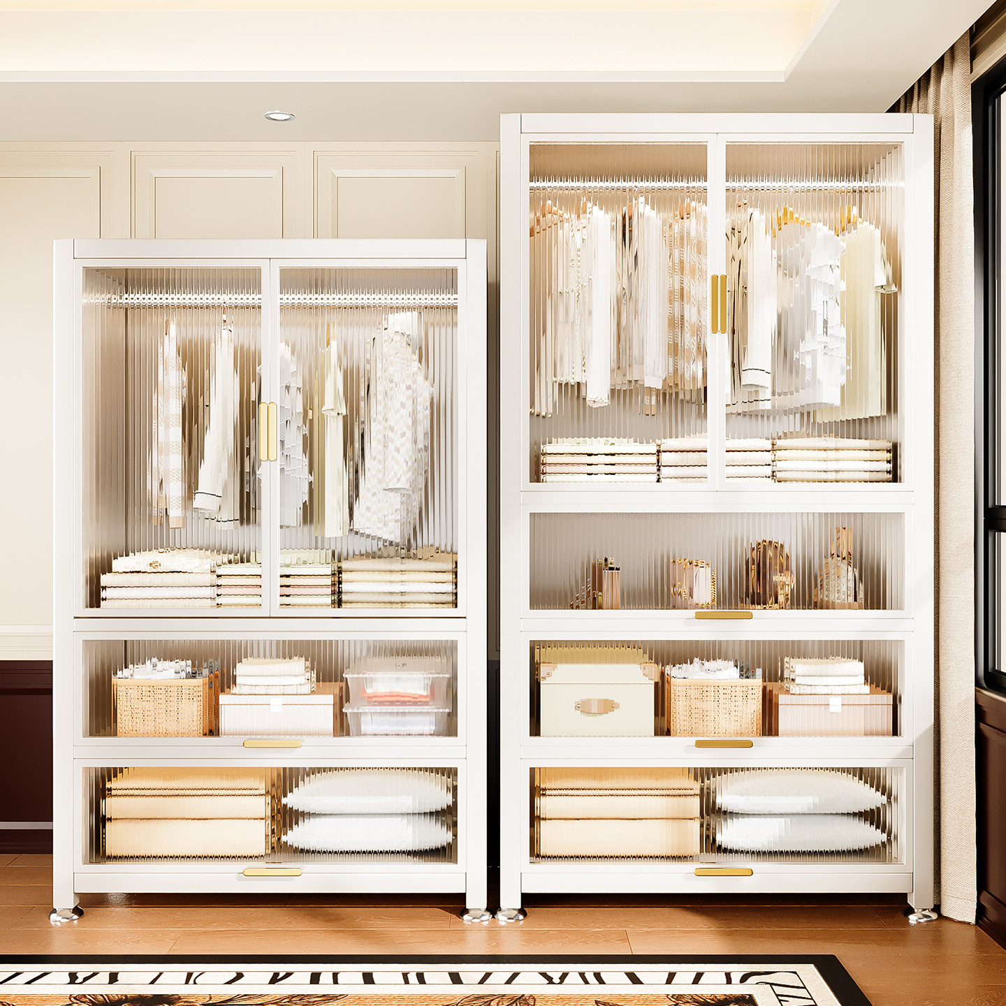 2025新款铁艺简易衣柜家用挂衣服储物收纳柜子卧室可移动金属衣橱,淘宝优惠券,粉丝福利购,淘宝优惠卷