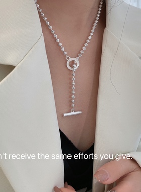 王嘉尔同款项链ins纯银
