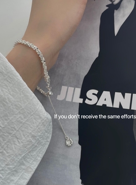 S925纯银波光粼粼简约小众ins