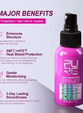 80ML Heat Protectant Spray Thermal and UV Protection Serum