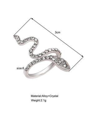 Snake ring for a women Rings微镶锆石缠绕小蛇戒指女时尚戒指