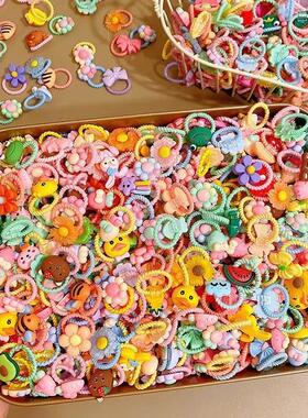 Children cartoon scrunchie rubber band baby hair accessories