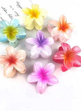 Hair Flower Clip Clips Hawaiian Plumeria Beach Flowers Claw