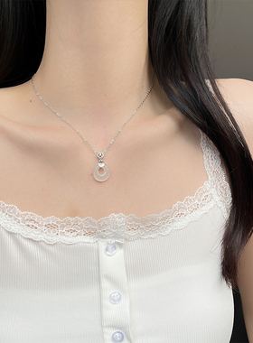 UNBEATEN新中式平安扣吊坠项链女轻奢高级感锁骨链国潮风装饰配饰