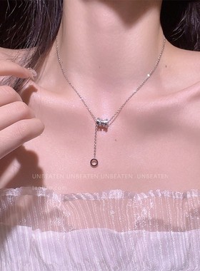 unbeaten小蛮腰钛钢项链女