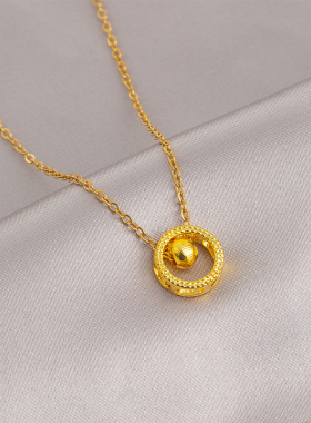 UNBEATEN时来运转项链女潮轻奢时尚小众设计感锁骨链2025新款爆款