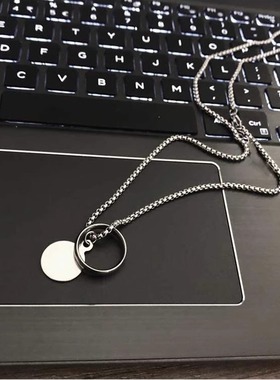 unbeaten王一博同款钛钢项链男女