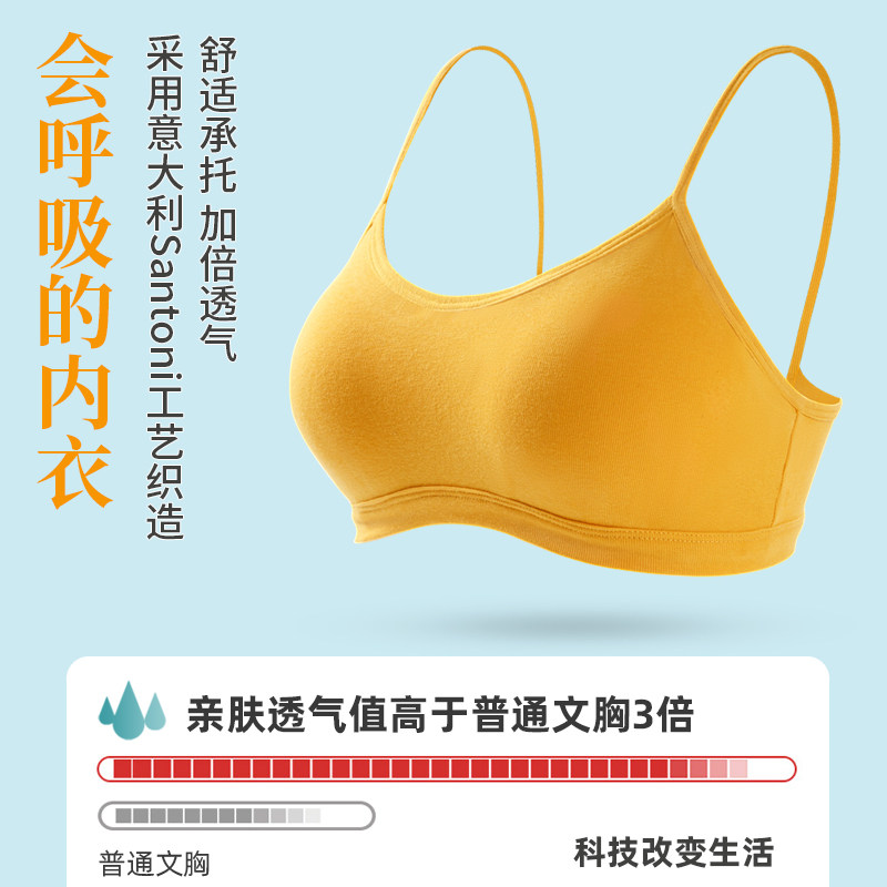 无钢圈美背聚拢夏季学生高中抹胸 佰丝娜文胸