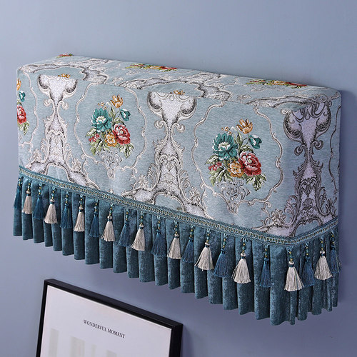 欧式空调罩装饰美化卧室挂机罩挂式套盖巾柜机空调罩套通用防尘罩 - 图0