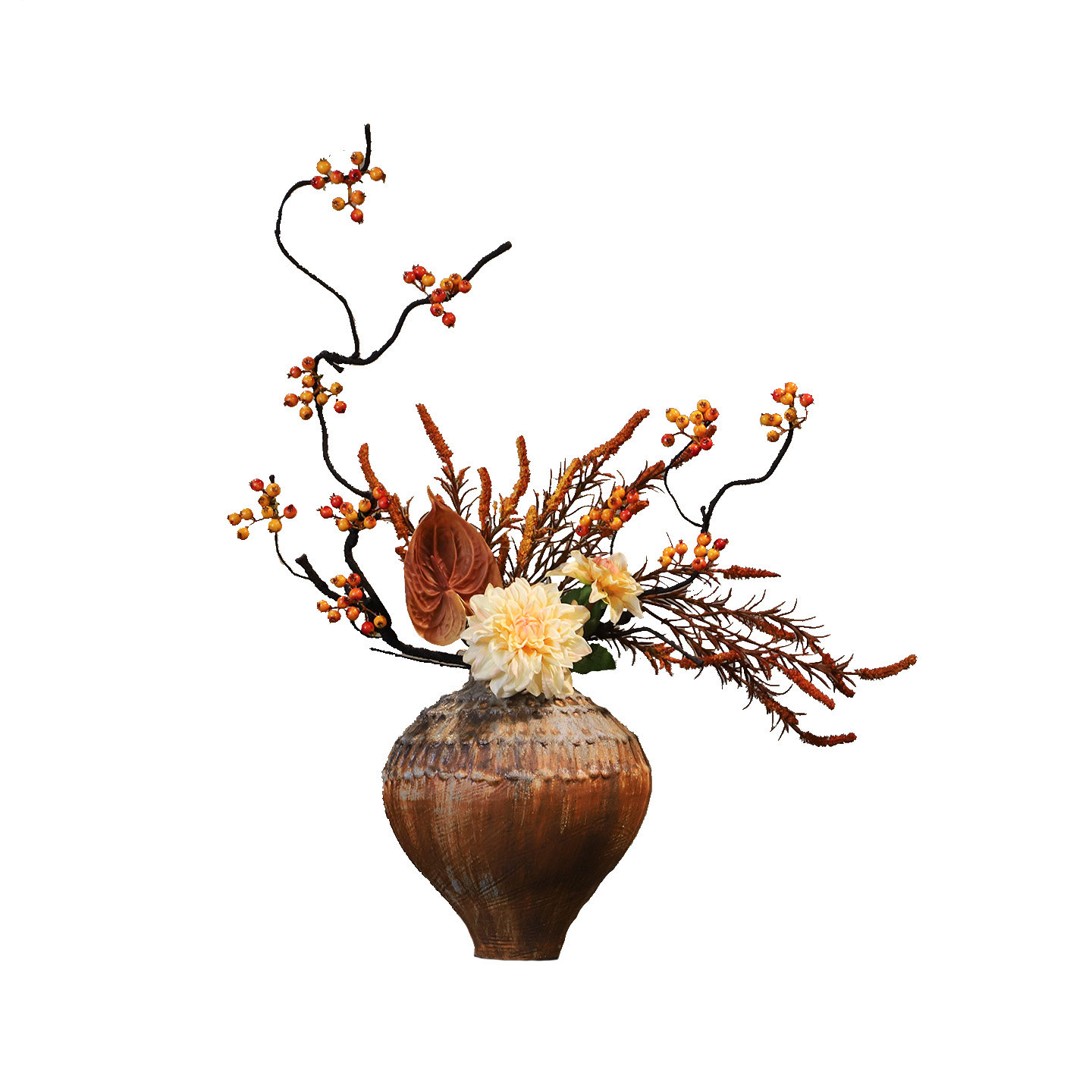 复古陶瓷手工花瓶法式中古摆件民宿酒店玄关禅意插花新中式装饰品,淘宝优惠券,粉丝福利购,淘宝优惠卷