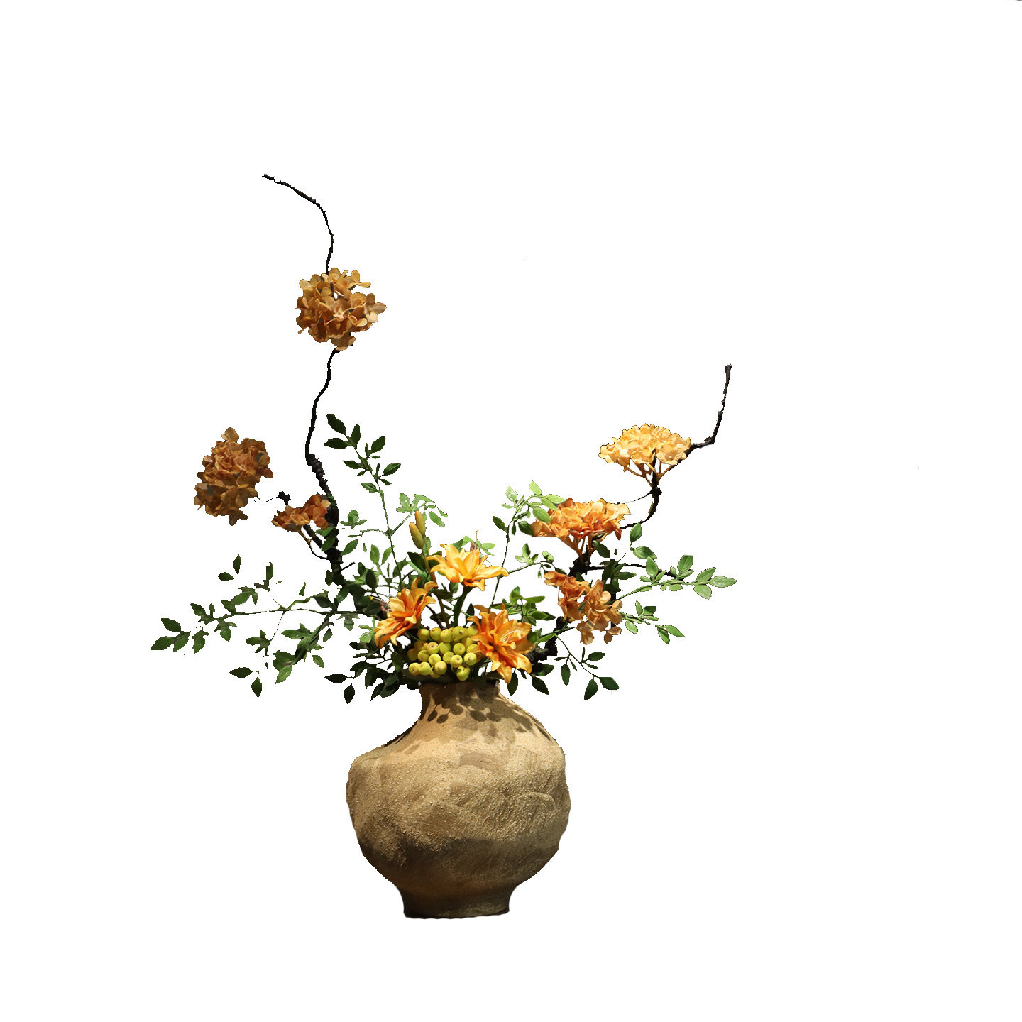 禅意陶瓷花瓶摆件新中式宋韵美学侘寂风民宿法式桌面高级设计花艺,淘宝优惠券,粉丝福利购,淘宝优惠卷