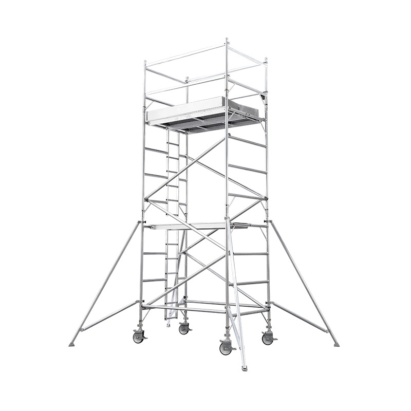 铝合金脚手架移动平台高空作业直爬斜梯组合式塔架厂家 - 图3