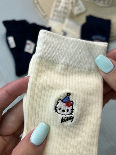 出新品辣！！“人间小甜豆”系列−Kitty喔 是棉袜喔  柔软又舒适 - 图2