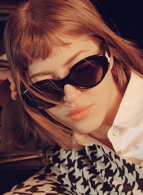off太阳镜欧美猫眼显瘦女