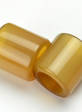 正宗天然西藏牦牛角射箭手把件