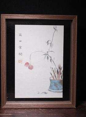 宣纸装饰复古茶室书房客厅纯手绘