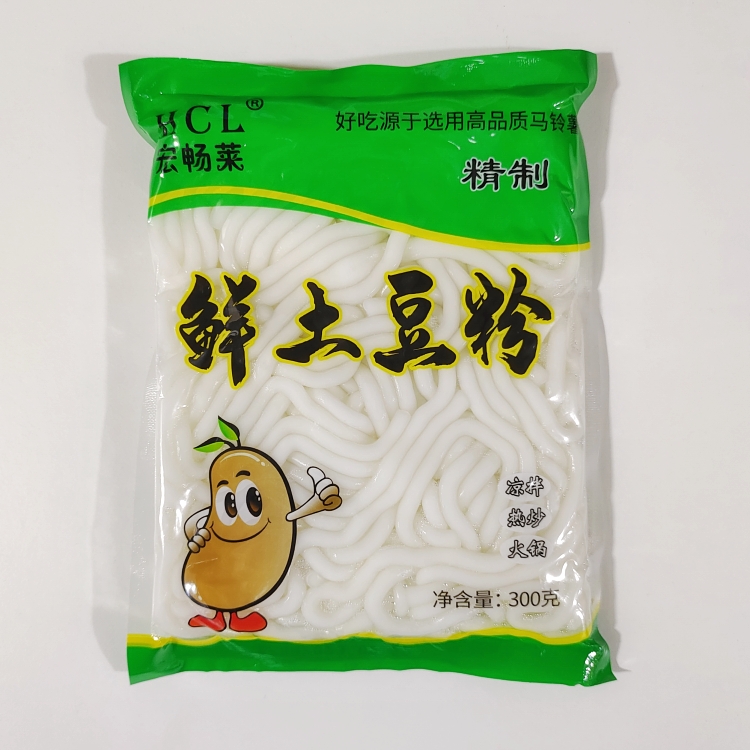 宏畅莱300g*50包鲜土豆粉马铃薯粉酸辣粉螺蛳粉鲜粉条砂锅麻辣烫-图2