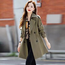 Wind coat ladies mid-length minor subs 2023 spring autumn season womens dress new Inn wind coat jacket fashion foreign air