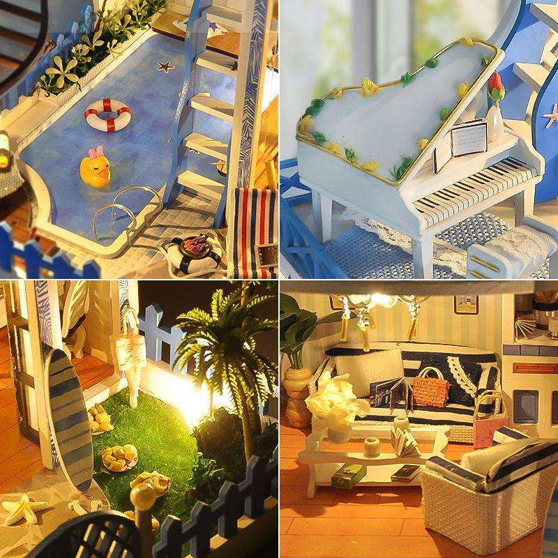 diy拼装创意生日礼物女生 天予家居建筑/DIY小屋/拼装模型