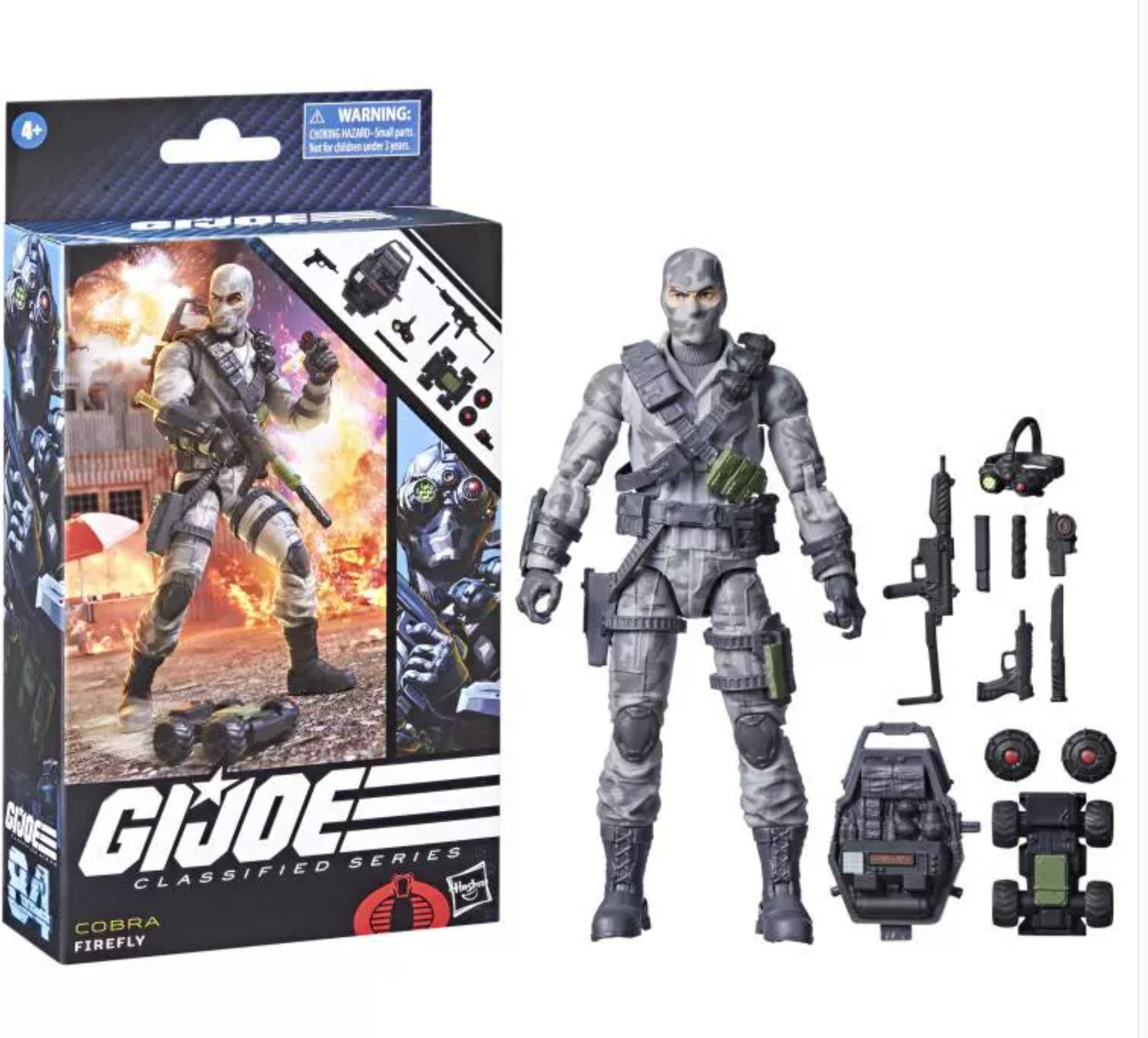 现货 孩之宝 特种部队GIJOE 6寸 猩红蛇魔 萤火虫V2 双截棍 人偶