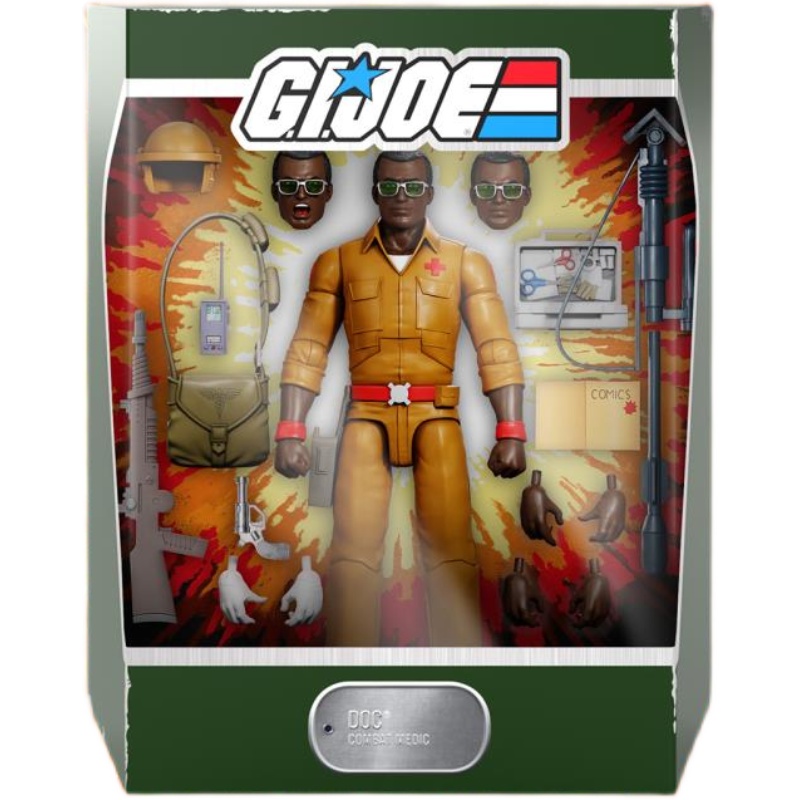 现货 SUPER7 GIJOE特种部队3波 红发 蛇兵 经典白幽灵 医生(救星)