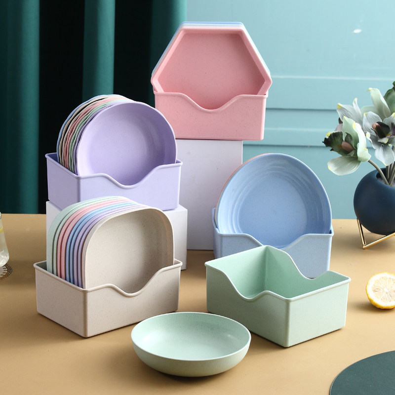 家用吐骨碟餐桌装渣盘小盘子水果盘零食盘带底座收纳塑料小菜碟子,淘宝优惠券,粉丝福利购,淘宝优惠卷