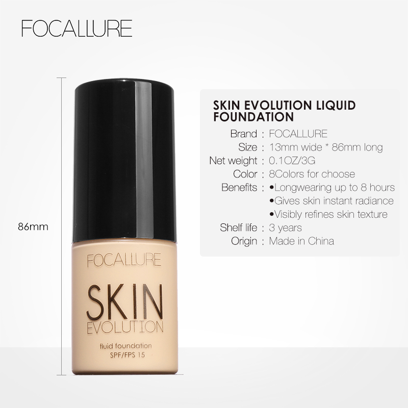 Foundation Face Makeup Base Face Liquid FOCALLURE BB Cream-图2