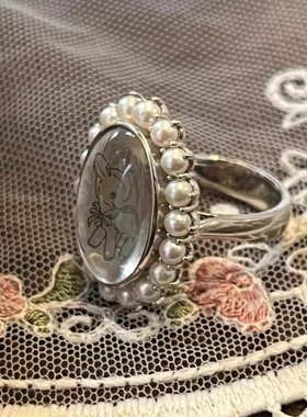 高级感轻奢复古浮雕小鹿戒指轻奢感nabi同款