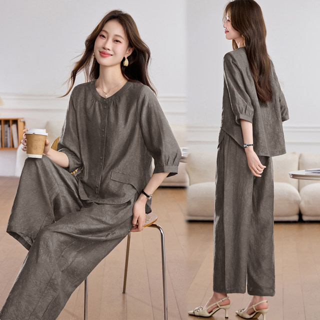 ຊຸດສອງສິ້ນ Tencel ແລະ linen ຍອດນິຍົມຂອງປີນີ້ເບິ່ງອ່ອນກວ່າໃນລະດູຮ້ອນ
