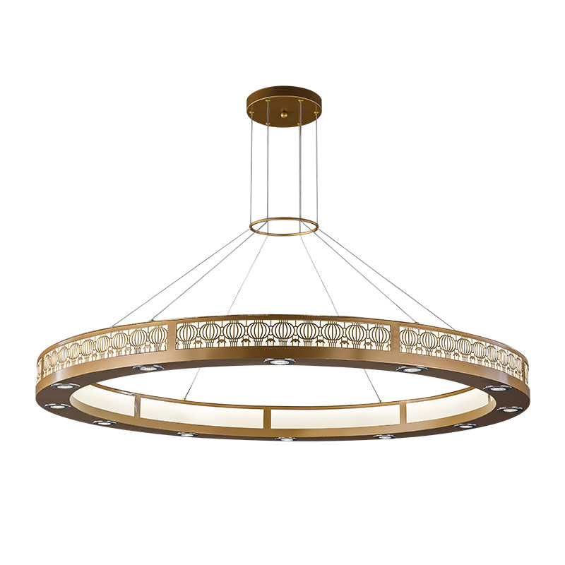 新中式餐厅包间吊灯圆形创意酒楼饭店餐饮包厢吊灯菜馆包房客厅灯,淘宝优惠券,粉丝福利购,淘宝优惠卷