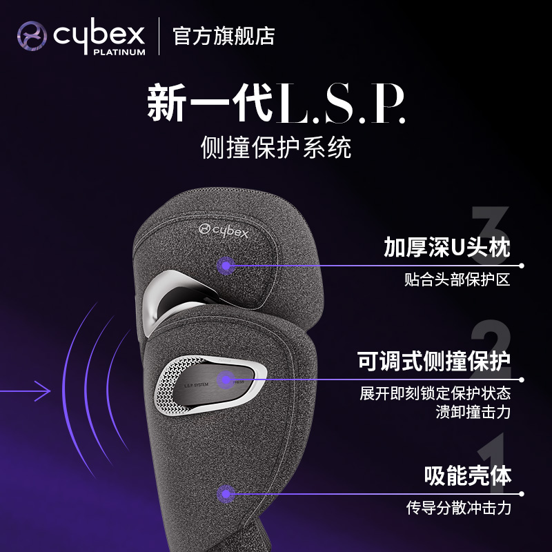 Cybex安全座椅铂金线Solution T i-Fix Plus大童3-12岁专座ADAC - 图2