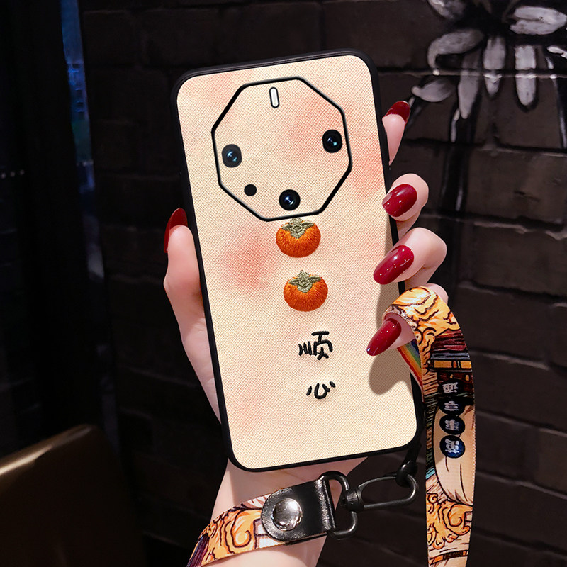 适用华为非凡大师mate80RS手机壳女款mate70RS防摔软壳5G曲屏中国风刺绣mate60RS保时捷版保护套新款国潮时尚