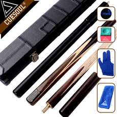 кий для бильярда cuesoul/q獣小头斯诺克杆盒实木白蜡木英式黑8球杆16彩桌球台球杆