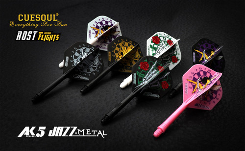 CUESOUL  AK5JAZZ-METAL系列飞镖配件专业赛级一体叶镖叶标杆套装 - 图0