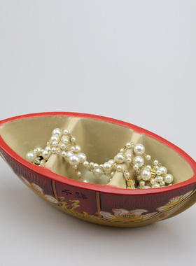 收纳盒陶瓷多功能中式桌面收纳盒