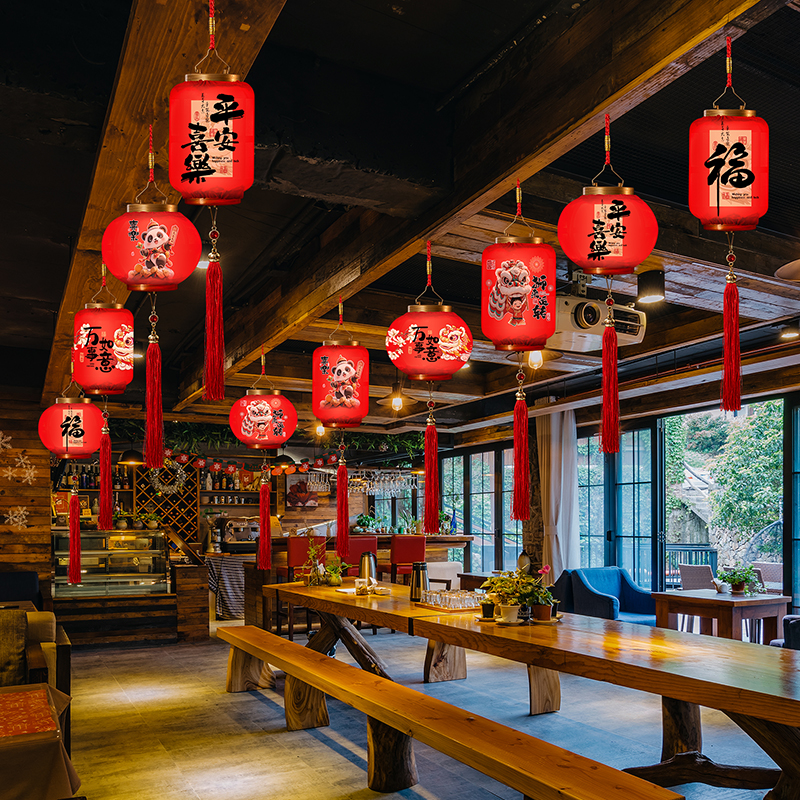 元宵节新年冬瓜灯笼挂饰件新款2025蛇年春节过年阳台装饰宫灯吊坠